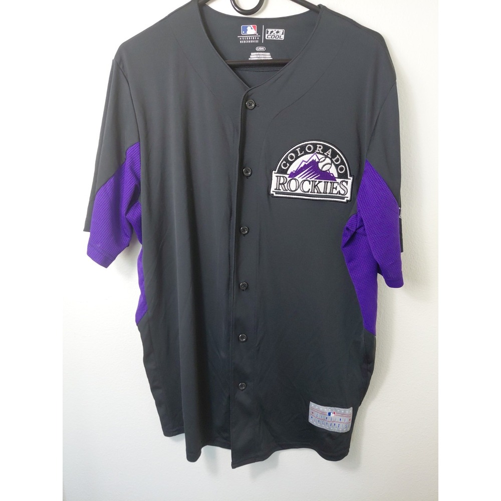 Vintage Genuine MLB Colorado Rockies Arenado Authentic Black Jersey Men's M